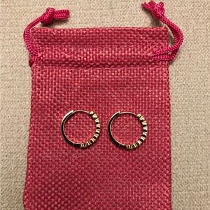 Real Solid 925 Silver Earrings Circle Hoop Jewelery For Women Ear Round Wedding